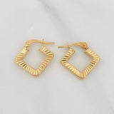 Candongas Rombo 1.3g / 1.3cm Oro Amarillo 18K
