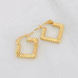 Candongas Rombo 1.3g / 1.3cm Oro Amarillo 18K