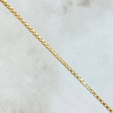 Cadena Veneciana Cubica 5.3gr / 50cm / 1.8mm Oro Amarillo +3 18K