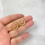 Candongas Zion 1.65gr / 1.7cm / Resorte Fijo Oro Amarillo