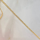 Cadena Cubana 1.35gr / 50cm / 1.5mm Oro Amarillo +1 *