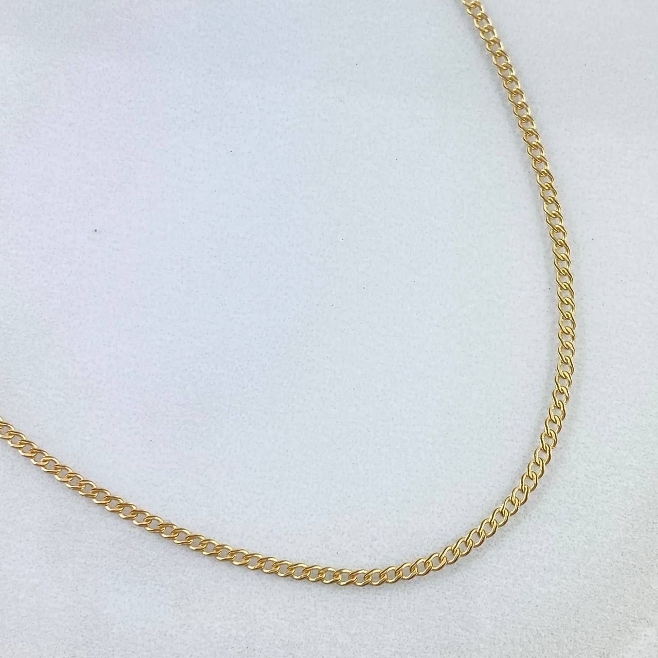 Cadena Cubana 1.35gr / 50cm / 1.5mm Oro Amarillo +1 *