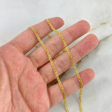 Cadena Escalera 3.25gr / 50cm / 2.3mm Oro Amarillo +3
