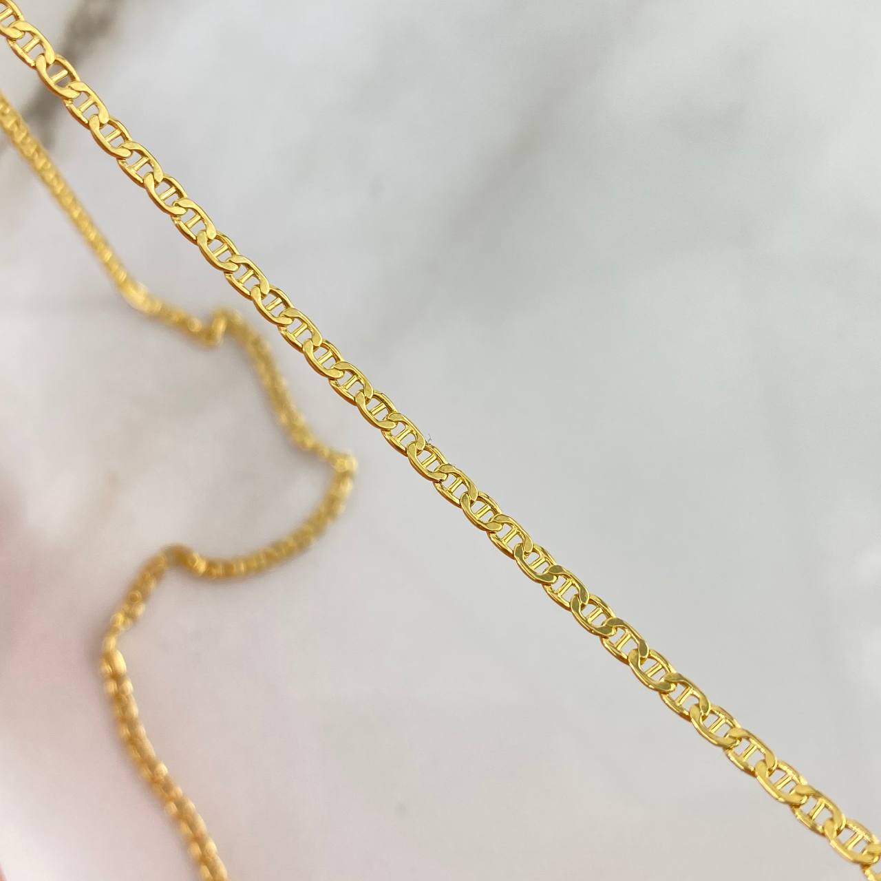 Cadena Escalera 3.25gr / 50cm / 2.3mm Oro Amarillo +3