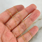 (revision)Cadena Veneciana 1.3gr / 45cm / 0.7mm Oro Amarillo +3