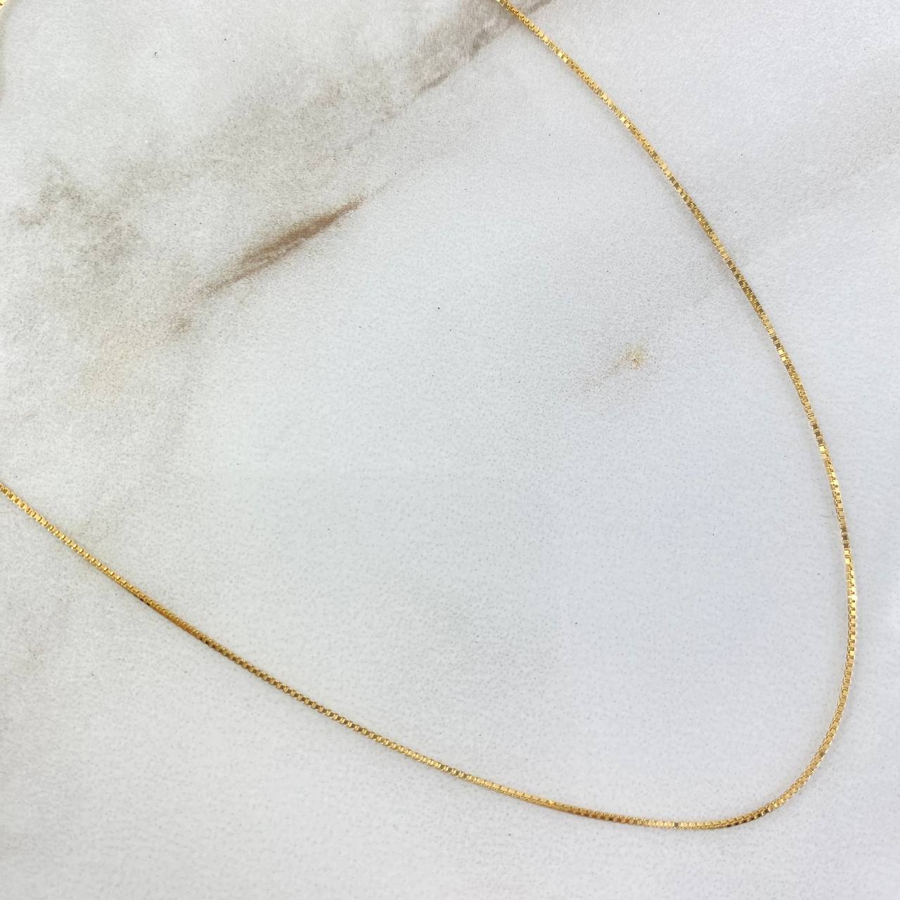 (revision)Cadena Veneciana 1.3gr / 45cm / 0.7mm Oro Amarillo +3