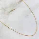 (revision)Cadena Veneciana 1.3gr / 45cm / 0.7mm Oro Amarillo +3