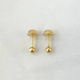Topos Bola Lisa 0.4 g / 3 mm Oro Amarillo 18K