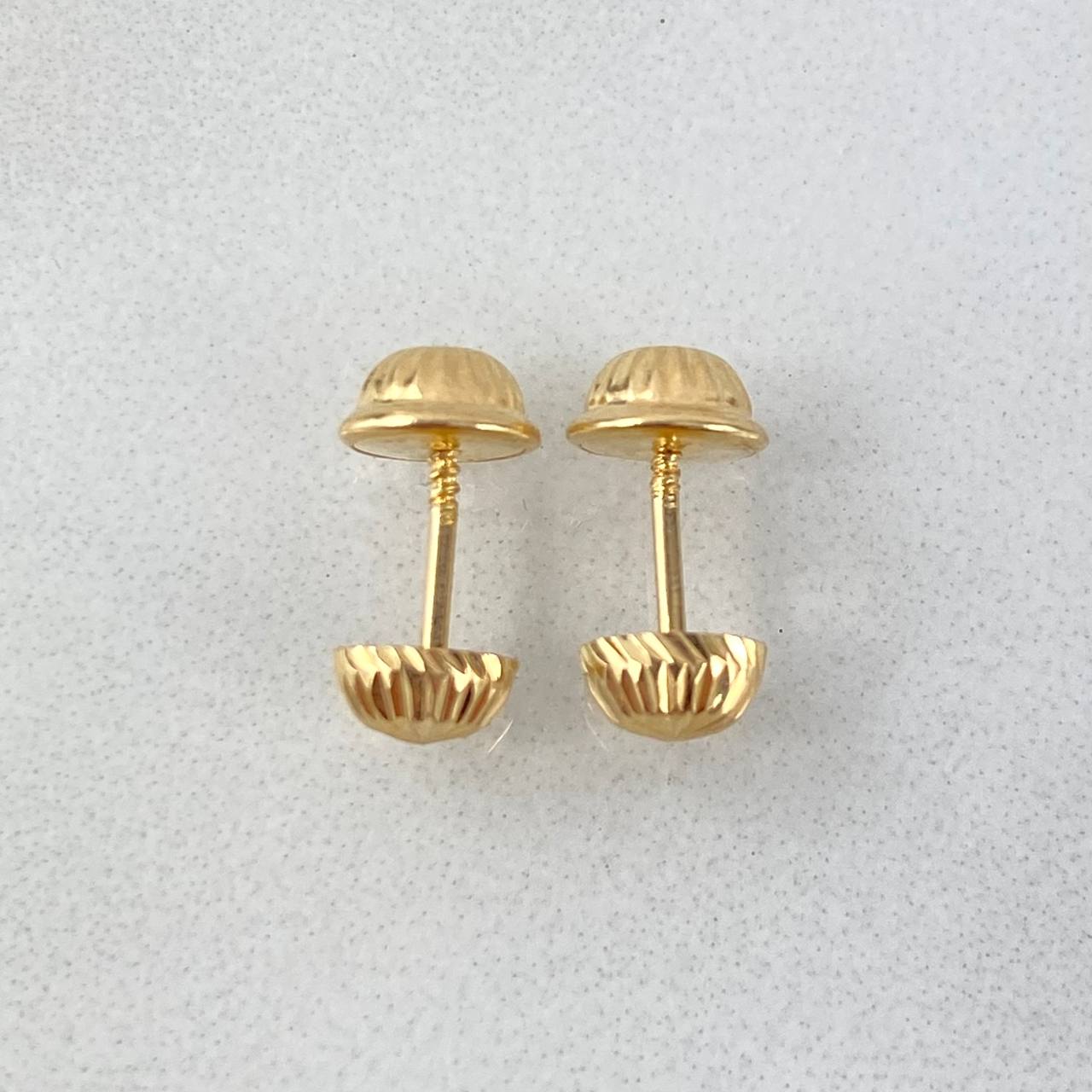 Topos Media Bola 5mm 0.6gr / Diamantada Oro Amarillo ©