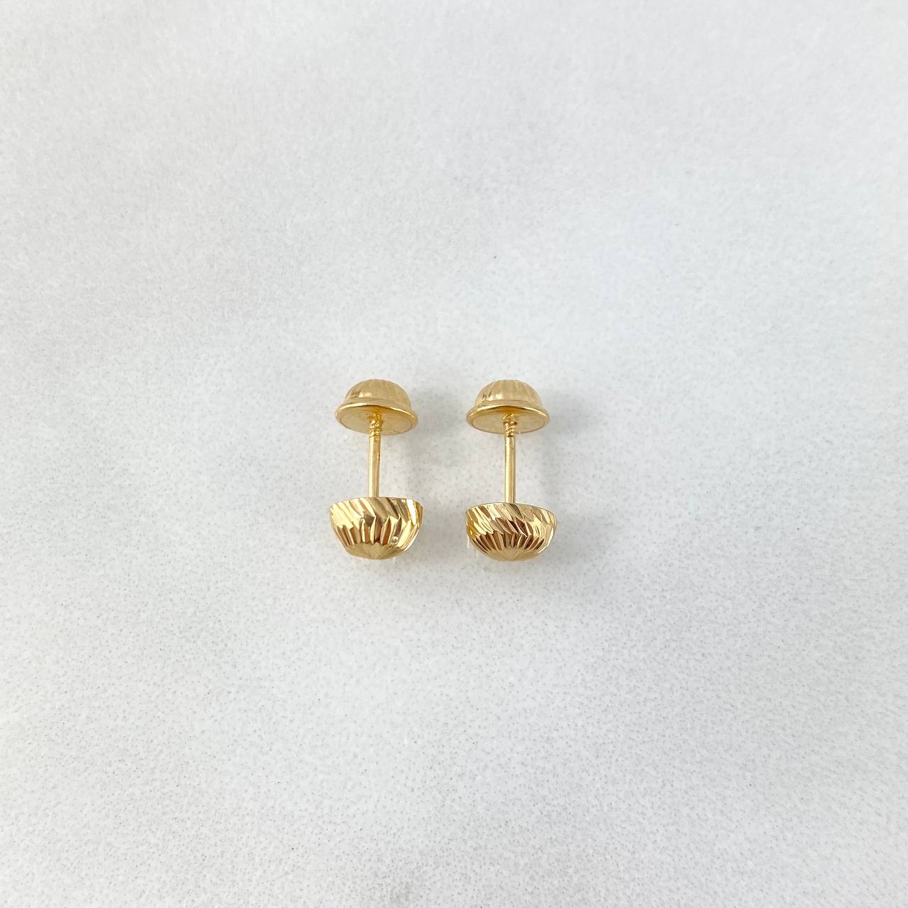 Topos Media Bola 6mm 0.7gr / Diamantada Oro Amarillo