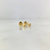 Topos Bola 4mm 0.55gr Diamantada Oro Amarillo*