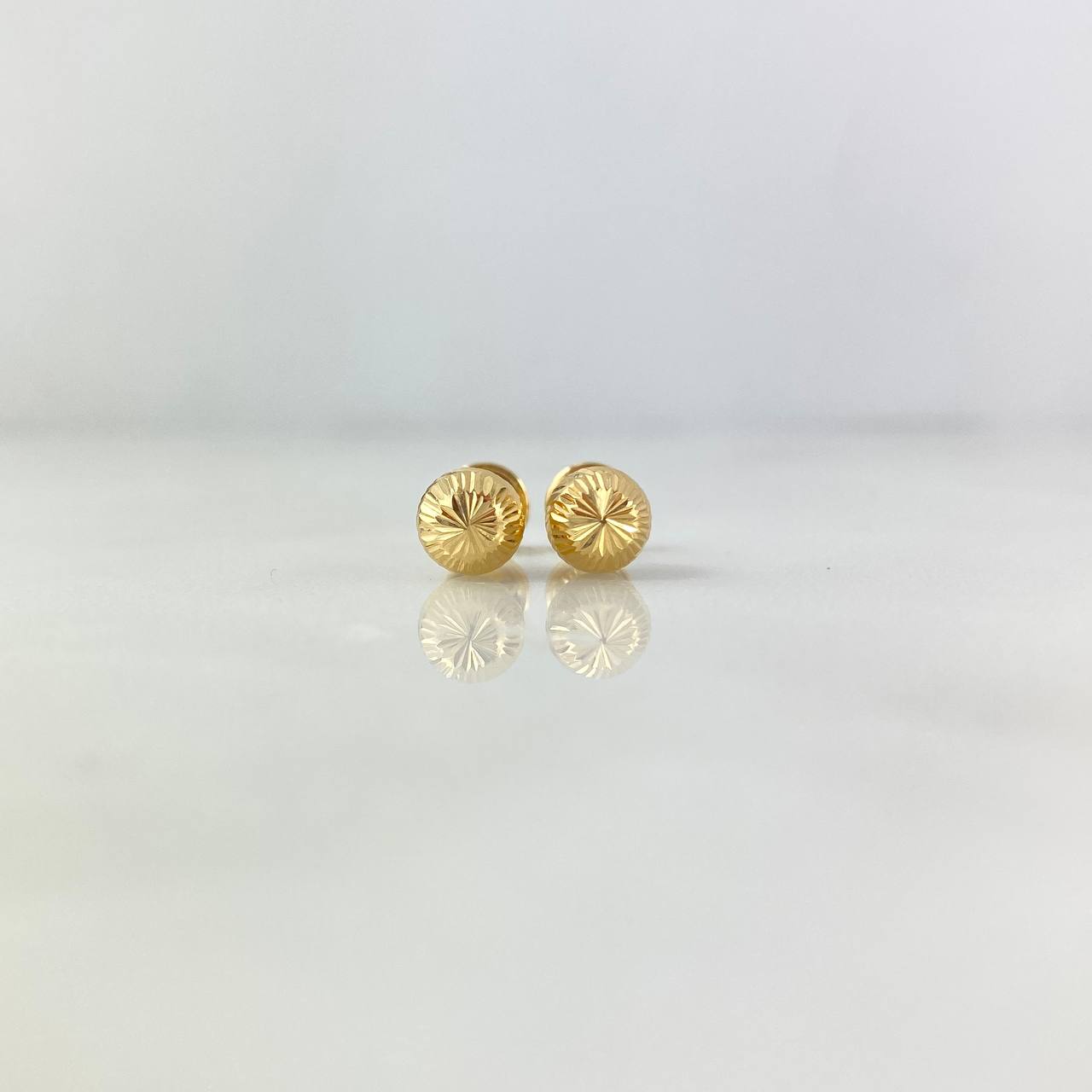 Topos Bola Diamantados 0.8gr / 6mm Oro Amarillo 18K ©