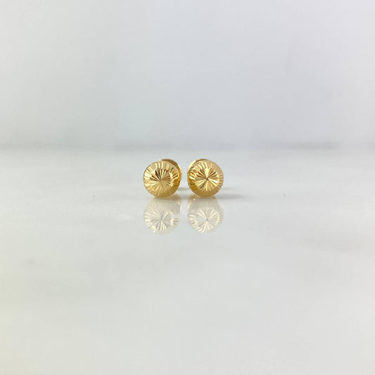 Topos Bola Diamantada 0.75gr / 6mm Oro Amarillo 18K *