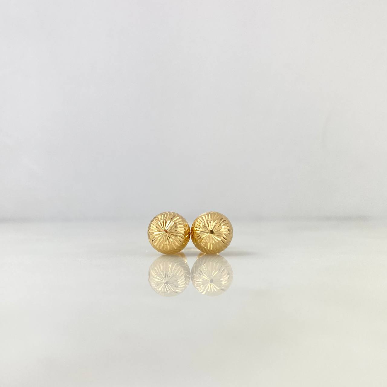 Topos Bola 9mm 1.3gr / Diamantada Oro Amarillo