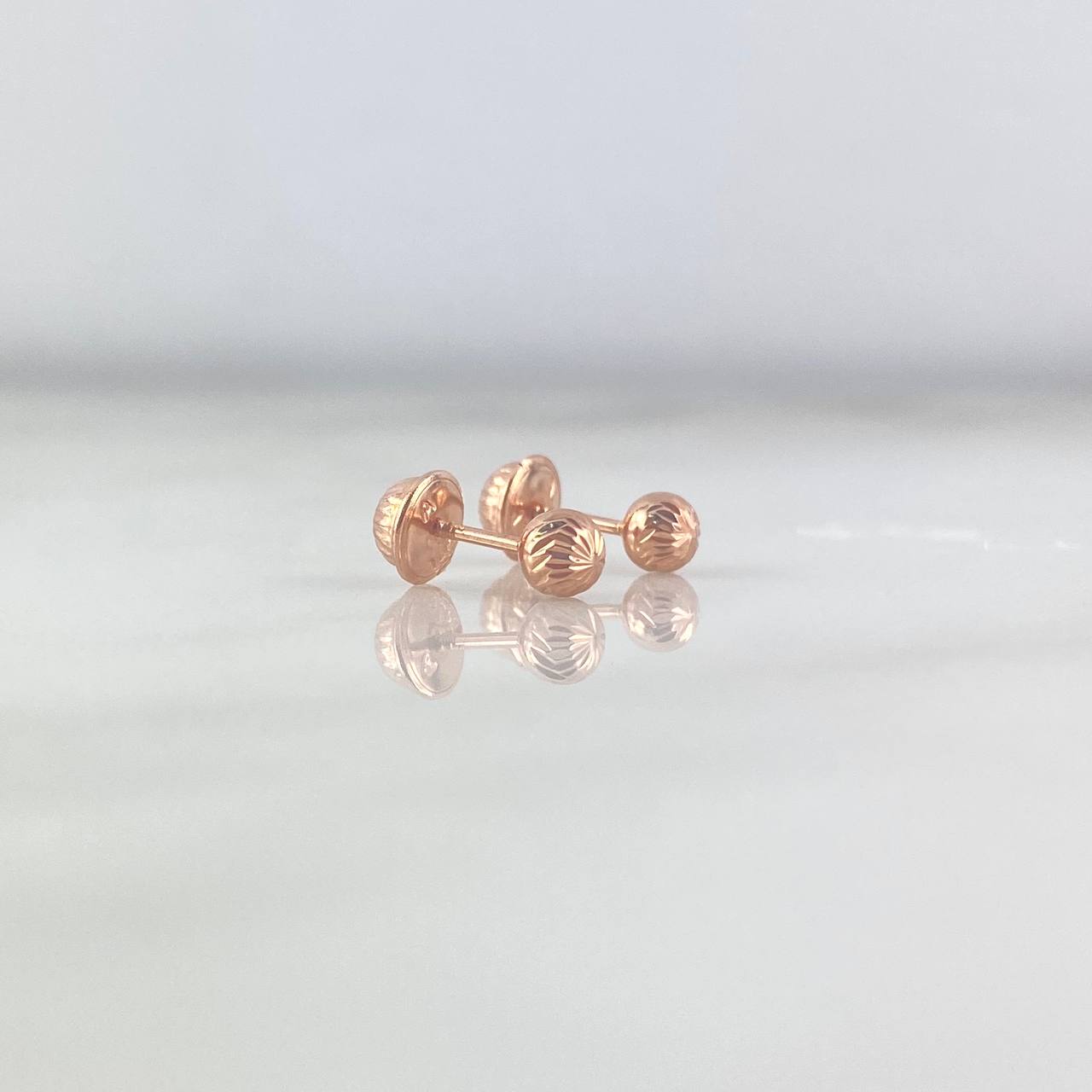 Topos Bola 4mm 0.55gr Diamantada Oro Rosa