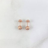 Topos Bola 5mm 0.65gr / Diamantada Oro Rosa