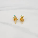 Topos Corazon Esmeraldas 24pts 0.85g / 3mm Oro Amarillo 18K