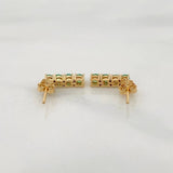 Topos Circulos Esmeraldas 64pts 2.05g / 2mm Oro Amarillo 18K