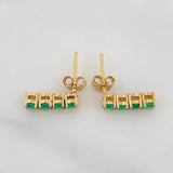 Topos Circulos Esmeraldas 64pts 2.05g / 2mm Oro Amarillo 18K