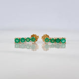 Topos Circulos Esmeraldas 64pts 2.05g / 2mm Oro Amarillo 18K