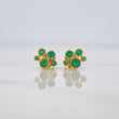 Topos Circulos Esmeraldas 41pts 1.4g / 6mm Oro Amarillo 18K