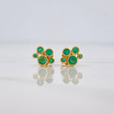 Topos Circulos Esmeraldas 41pts 1.4g / 6mm Oro Amarillo 18K