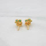 Topos Circulos Esmeraldas 41pts 1.4g / 6mm Oro Amarillo 18K