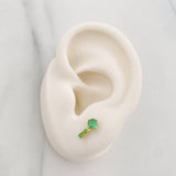 Topos Circulos Esmeraldas 50pts 1.1g / 3mm Oro Amarillo 18K