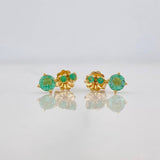 Topos Circulos Esmeraldas 50pts 1.1g / 3mm Oro Amarillo 18K