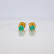 Topos Cuatro Garras Esmeralda 25pts 0.85g / 1.7mm Oro Amarillo 18K