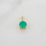 Dije Circulo Esmeralda 48pts 0.45g / 1cm Oro Amarillo 18K