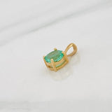 Dije Circulo Esmeralda 53pts 0.5g / 1cm Oro Amarillo 18K