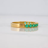 Anillo Churumbela Esmeraldas 64pts 2.45g / T6 1/2 Oro Amarillo 18K