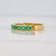 Anillo Churumbela Esmeraldas 64pts 2.45g / T6 1/2 Oro Amarillo 18K