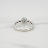 Anillo Flor Diamantes 17pts Diamantes 17pts 1.8g / T6 Oro Blanco 18K