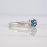 Anillo Flor Diamantes 17pts Diamantes 17pts 1.8g / T6 Oro Blanco 18K