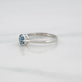 Anillo Flor Diamantes 17pts Diamantes 17pts 1.8g / T6 Oro Blanco 18K