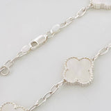Pulso Modulable Aro Seguido Trebol 8.45g / 20cm - 18.05cm / 2.85mm Plata 925