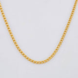 Cadena Mini Cubana 1.7g / 45cm / 1.9mm Oro Amarillo 18K