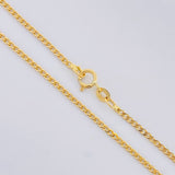 Cadena Mini Cubana 1.7g / 45cm / 1.9mm Oro Amarillo 18K