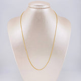 Cadena Mini Cubana 1.25g / 50cm / 1.5mm Oro Amarillo 18K
