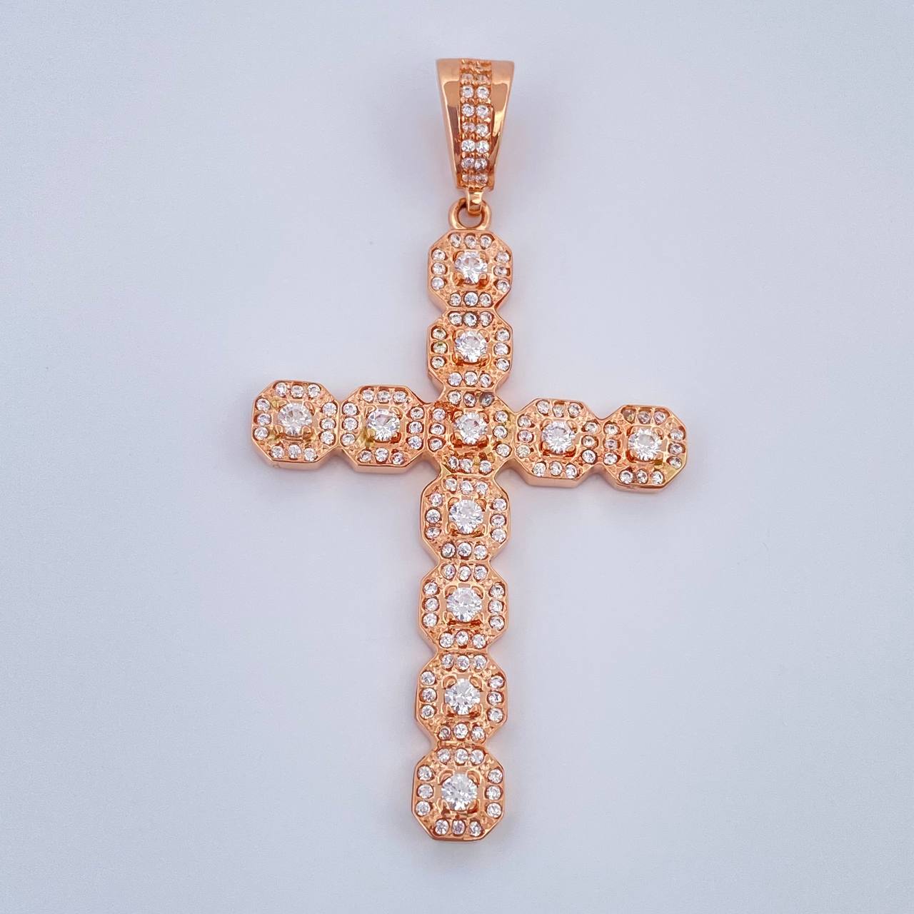 Dije Cruz 7.5gr / 6cm / Oro Rosa 18K $