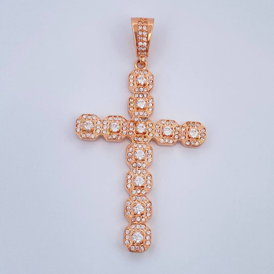 Dije Cruz 7.5gr / 6cm / Oro Rosa 18K $