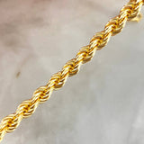 Pulso Lazo 4.95gr / 19.5cm / 4.5mm Oro Amarillo +3 *