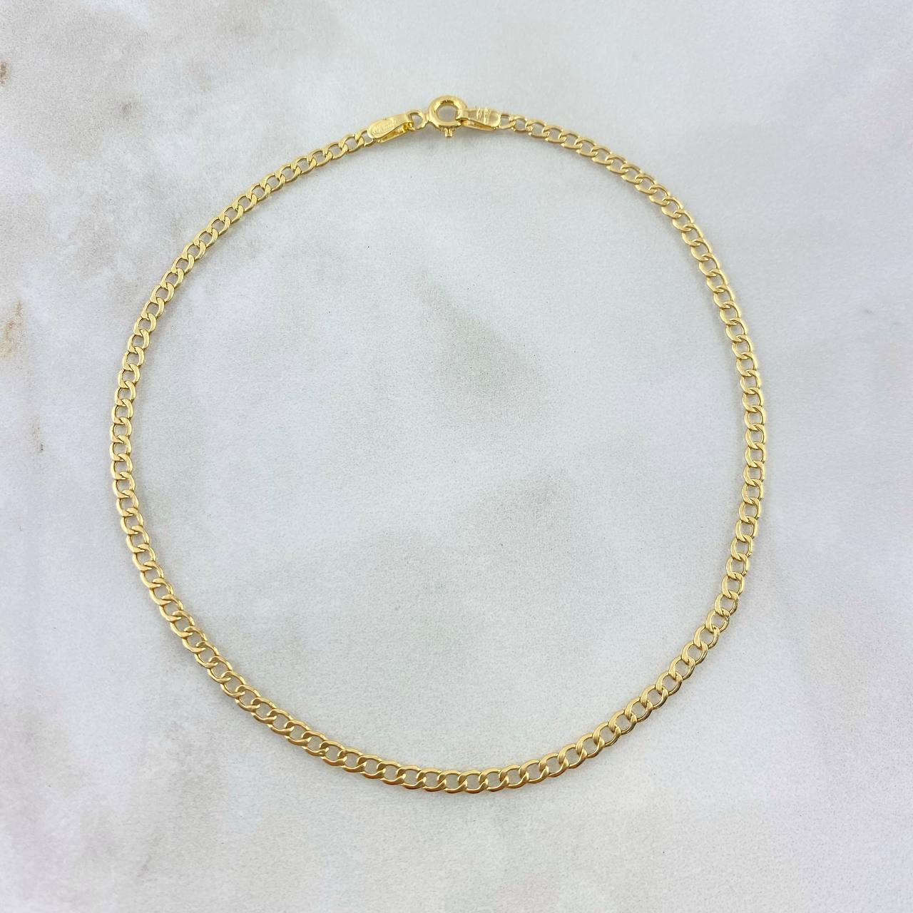 Pulso Cubana 0.85gr / 19cm / 2.4mm Oro Amarillo +1