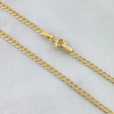 Pulso Cubana 0.85gr / 19cm / 2.4mm Oro Amarillo +1