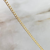 Pulso Cubana 0.85gr / 19cm / 2.4mm Oro Amarillo +1