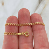 Pulso Cubana 0.85gr / 19cm / 2.4mm Oro Amarillo +1