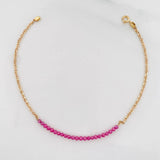 Pulso Aro Seguido Bolas 1.6g / 17.05cm / 1.22mm Oro Amarillo 18K