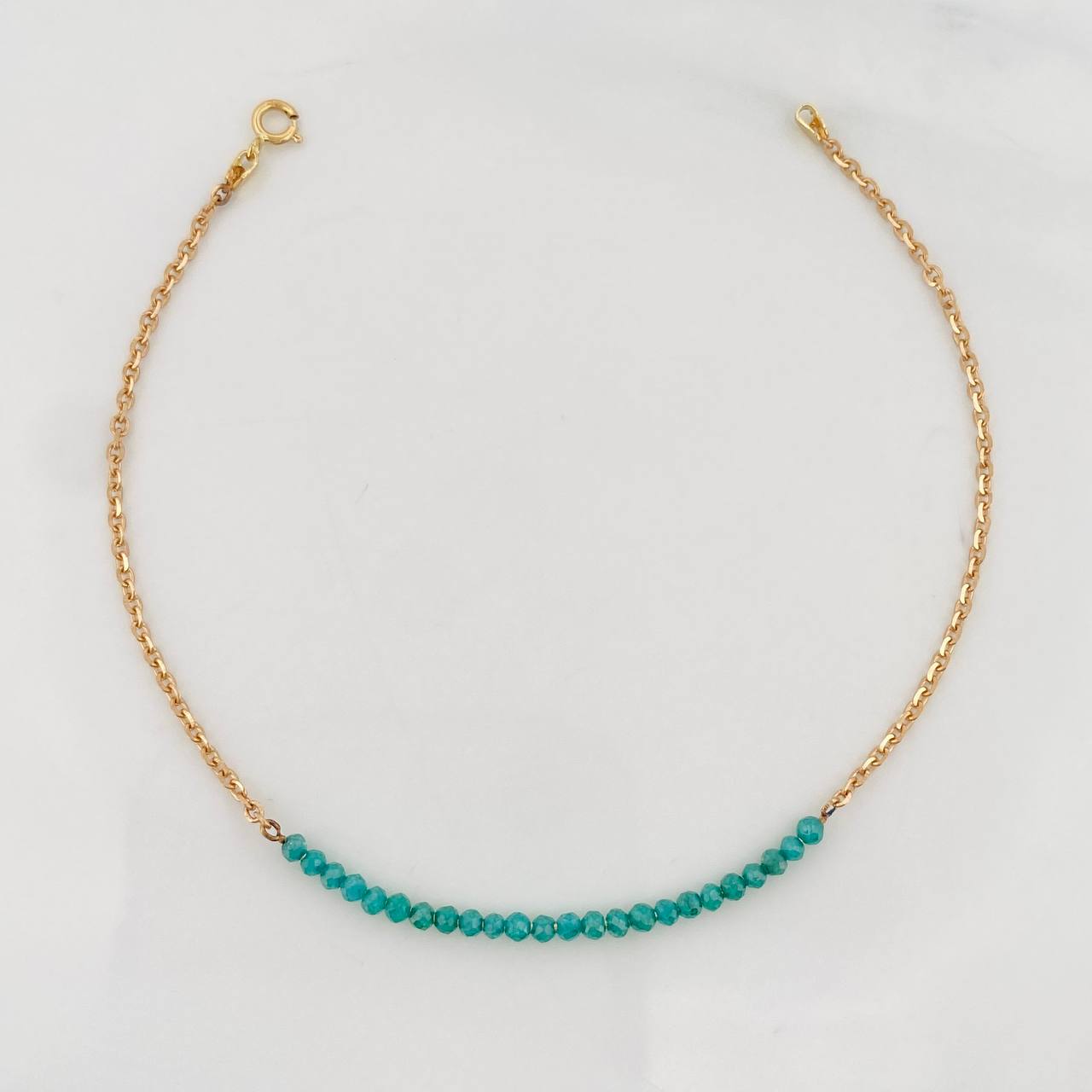 Pulso Aro Seguido Bolas 1.65g / 18cm / 1.38mm Oro Amarillo 18K